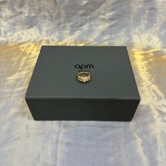APM Monaco Rayon Soleil Gold Ring - Picture 5 of 5